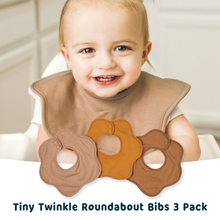 Load image into Gallery viewer, Tiny Twinkle - Roundabout Bib 3-Pack Set
