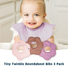 Load image into Gallery viewer, Tiny Twinkle - Roundabout Bib 3-Pack Set
