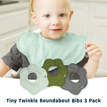 Load image into Gallery viewer, Tiny Twinkle - Roundabout Bib 3-Pack Set
