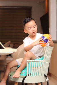 Cocomelon Booster Seat Green Friends - lifestyle image